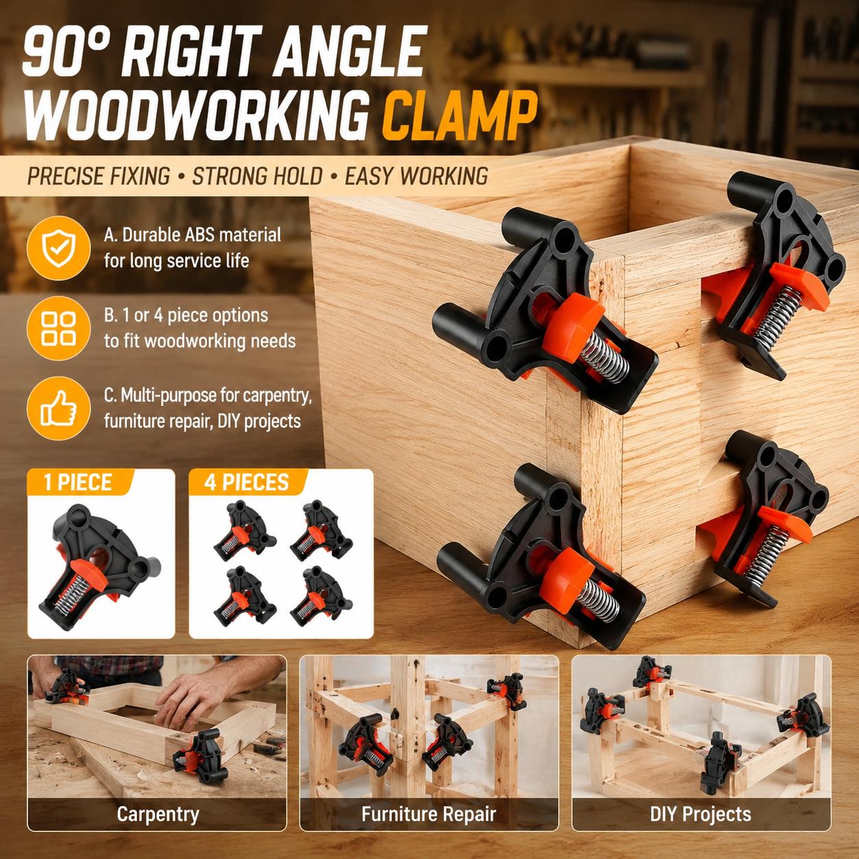 Angle Clamp 90 - Kit de Abrazaderas de Esquina de