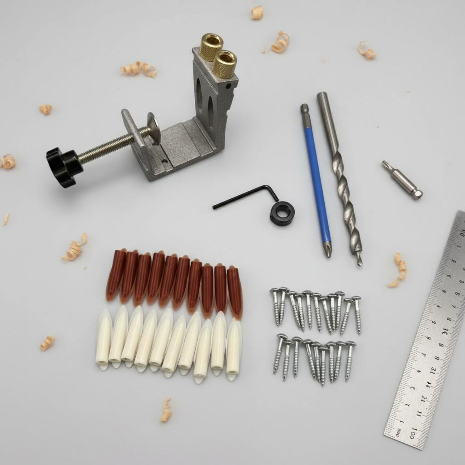 Pocket Hole Jig - Plantilla de perforación de agujeros en