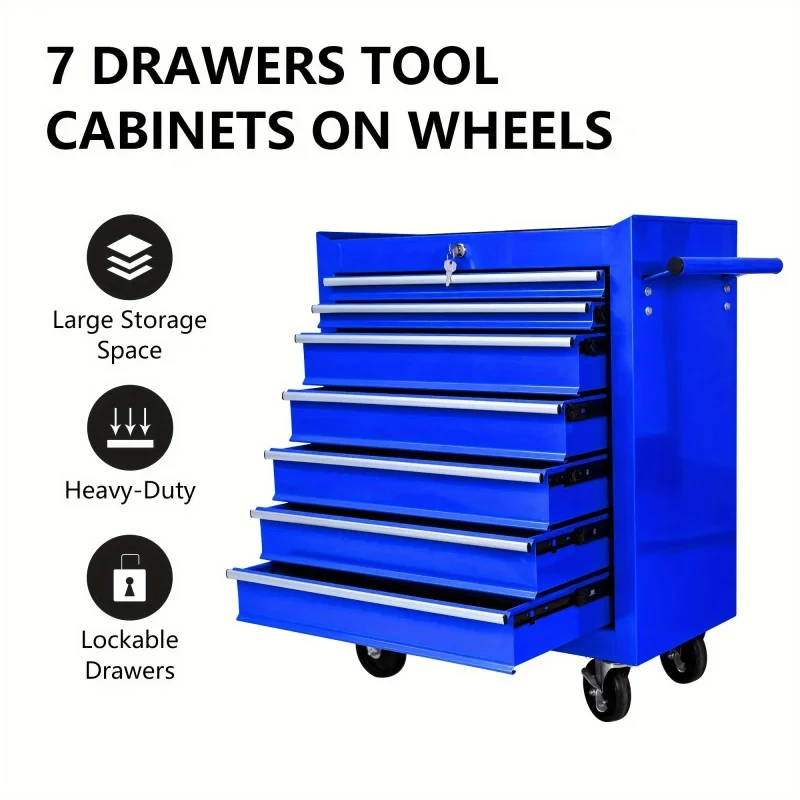 Workshop Tools Cabinet - Carro de Herramientas Multifuncional Azul de