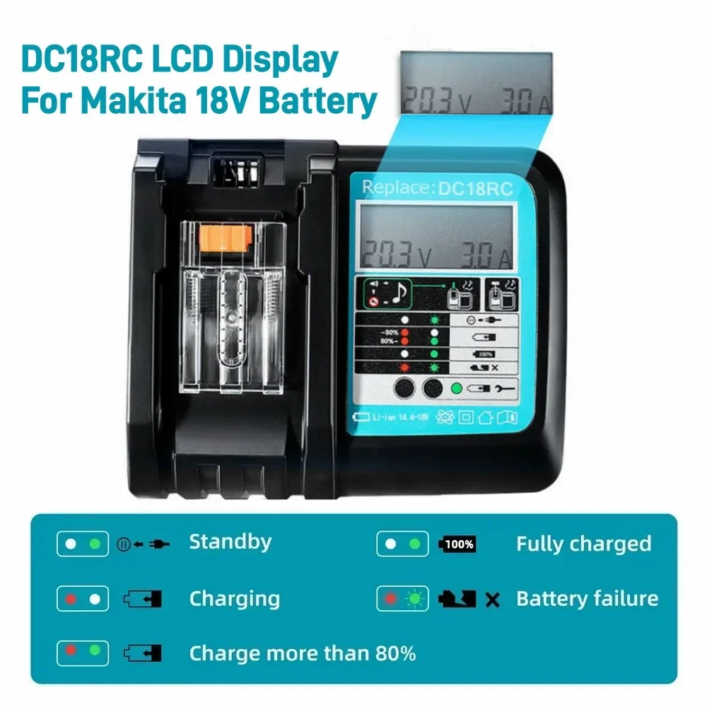 Makita Drill Hp1640 - Cargador de Batería de Iones de