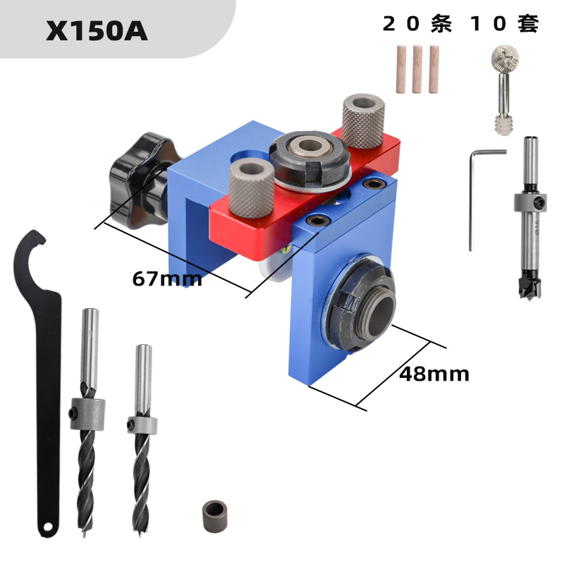 Pocket Hole Jig - TEBAK W-136 Kit de plantilla para