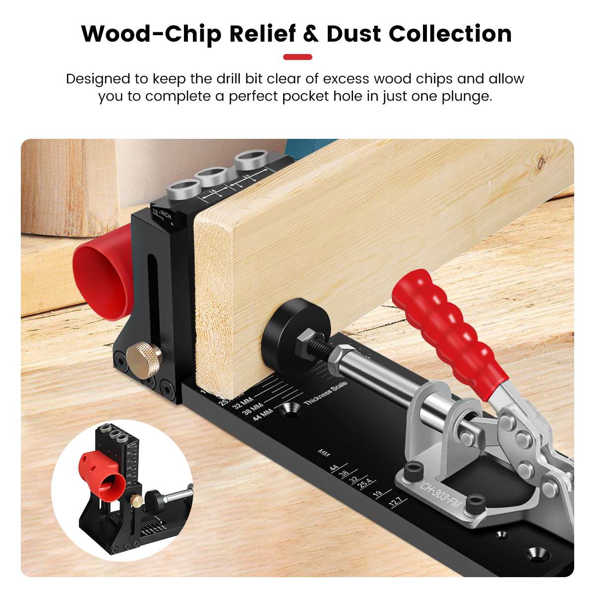 ENJOYWOOD-plantilla para aguje - Pocket Hole Jig reseña y precio