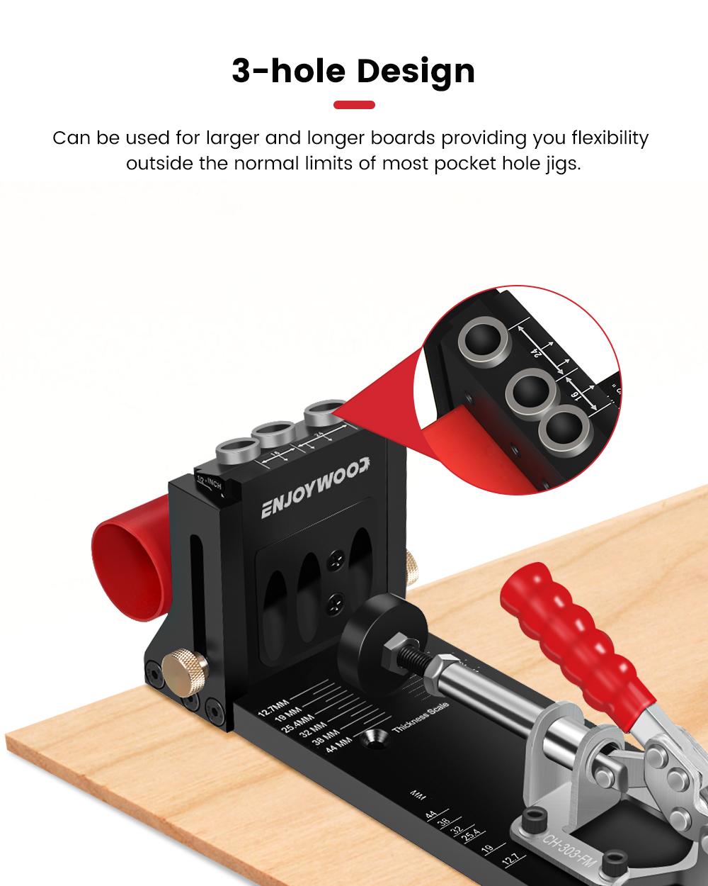 ENJOYWOOD-plantilla para aguje - Pocket Hole Jig reseña y precio