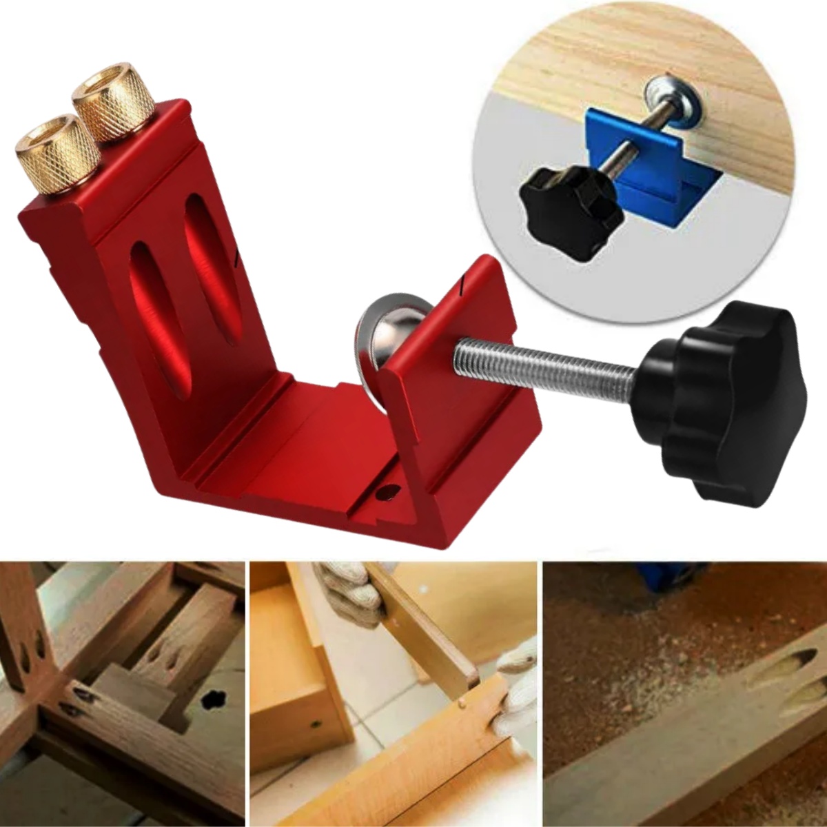Plantilla de agujero de bolsil - Pocket Hole Jig reseña y precio