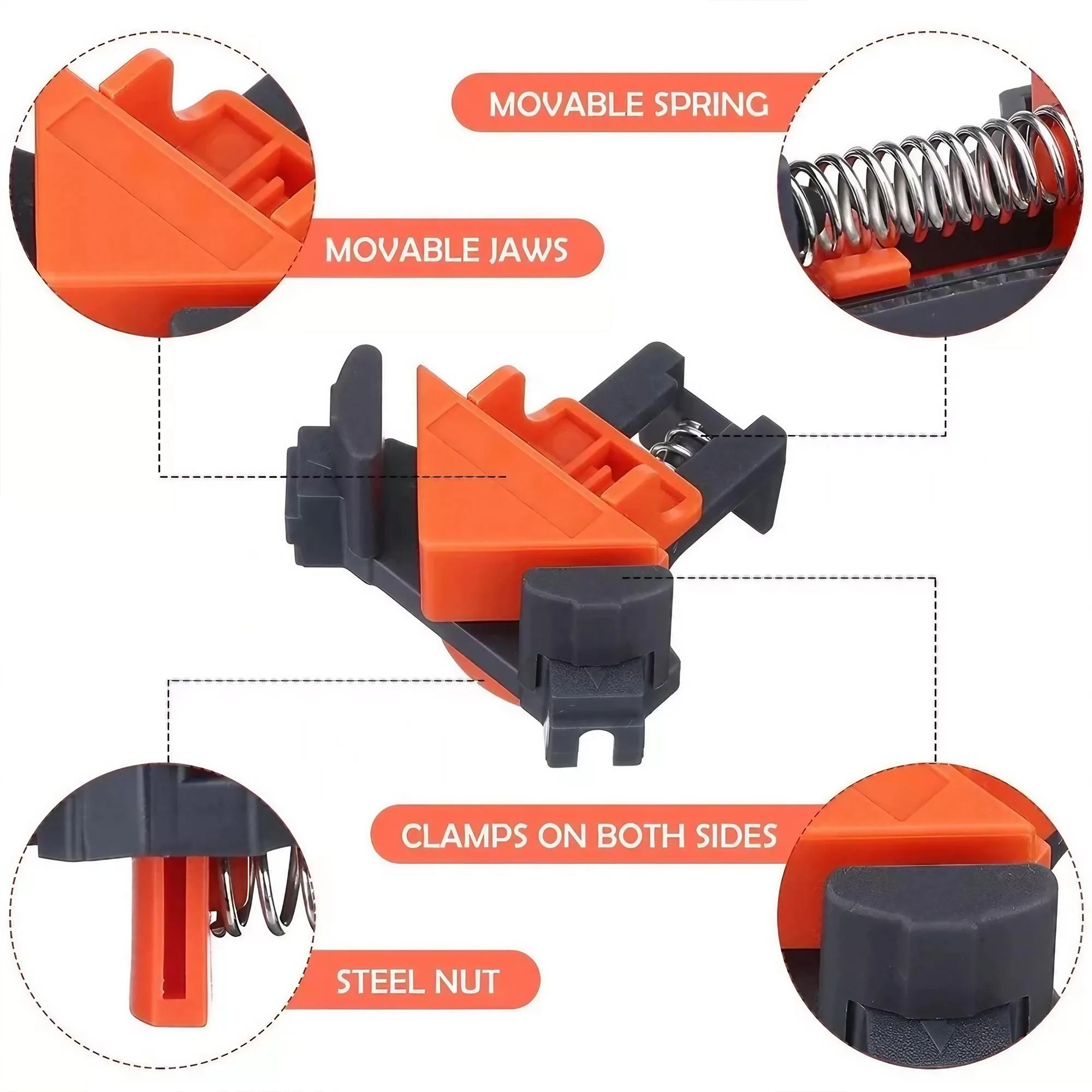 Abrazadera de ángulo recto de  - Angle Clamp 90 reseña y precio