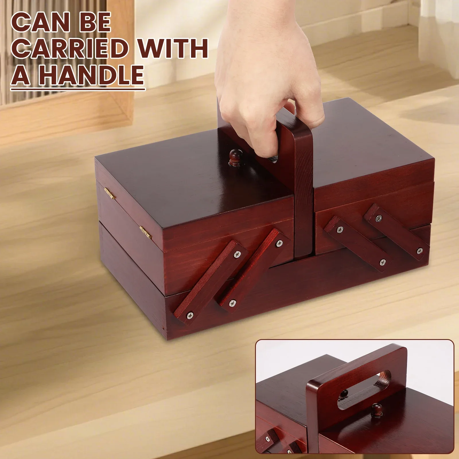 Caja de hilo de coser expandib - Workshop Tools Cabinet reseña y precio